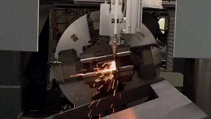 ATA CNC Lazer makinesinde boru kesimi, hareketli görüntü