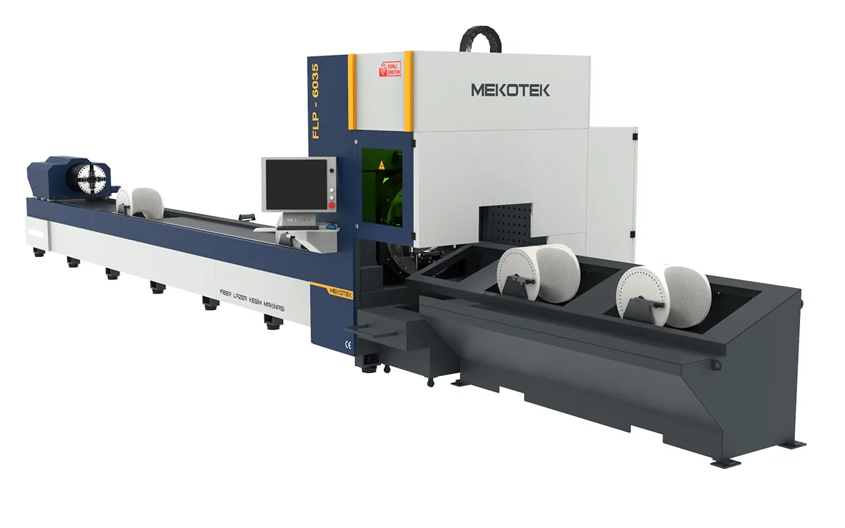 Mekotek FLP 6035 boru ve profil lazer kesim makinesi